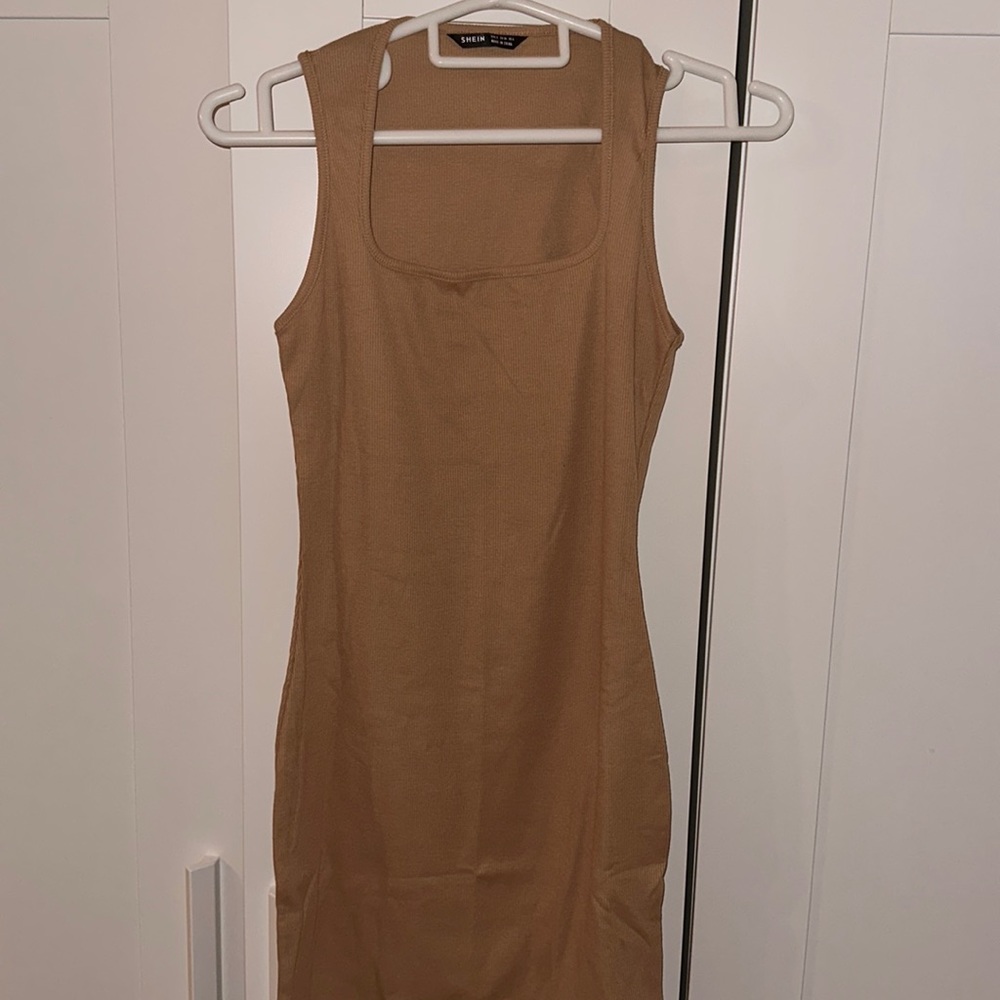 Cream Bodycon Dress - Size Small